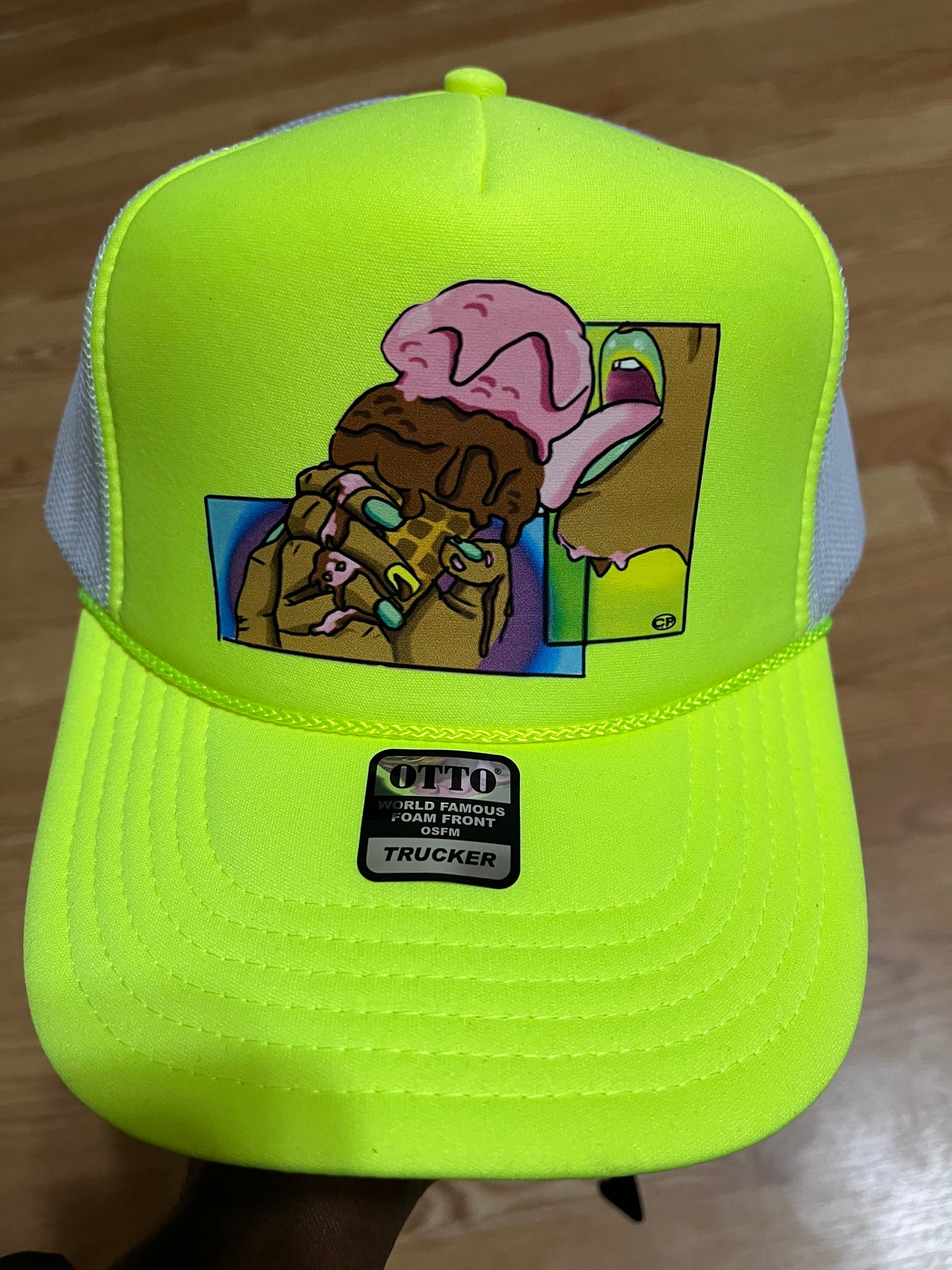 IceCream 2 Scoops Lime Green/White